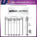 Apertura central Mitsubishi Tipo suspensión de puerta de ascensor con cuatro paneles / Puerta de elevación